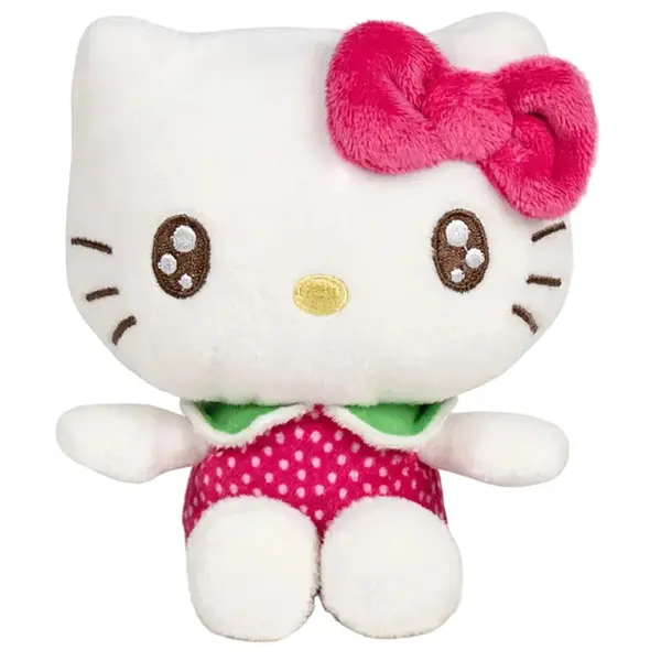 Figurina de plus parfumata Hello Kitty - Zmeura 12 cm