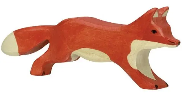 Figurină din lemn Holztiger - Running Fox