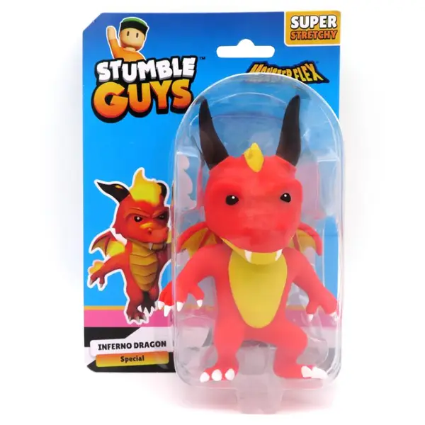 Figurina flexibila, Monster Flex, Stumble Guys, S2, Inferno Dragon