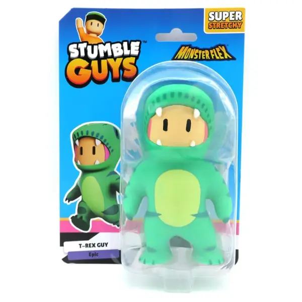 Figurina flexibila, Monster Flex, Stumble Guys, S2, T-Rex Guy