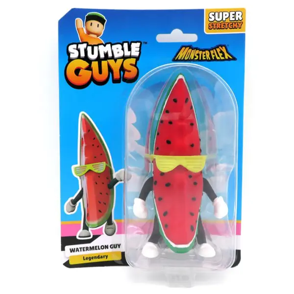 Figurina flexibila, Monster Flex, Stumble Guys, S2, Wattermelon Guy