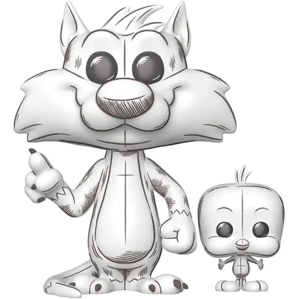 Figurina Funko POP&Buddy Animation Looney Tunes - Sylvester & Tweety