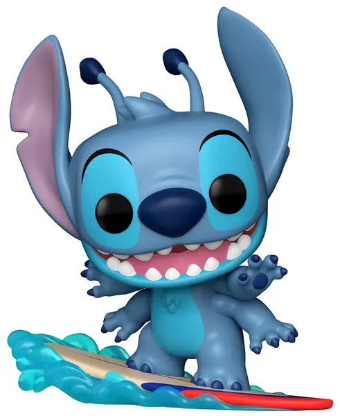 Figurină Funko POP! Disney: Lilo and Stitch - Stitch on Surfboard (Convention Special Edition) #1594