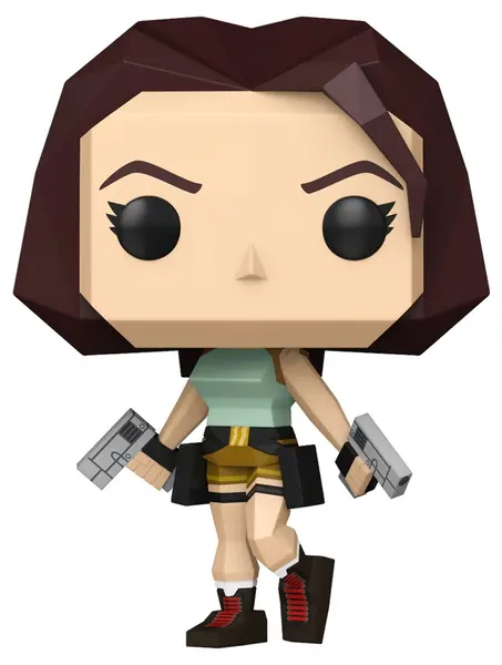 Figurină Funko POP! Games: Tomb Raider - Lara Croft (Polygonal) #1192