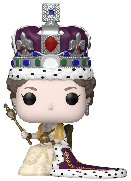 Figurină Funko POP! Premium Royals: Queen Elizabeth II (Coronation) #07