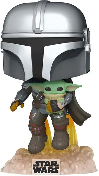 Figurina Funko POP! Television: The Mandalorian - Mando Flying with Jet Pack #402