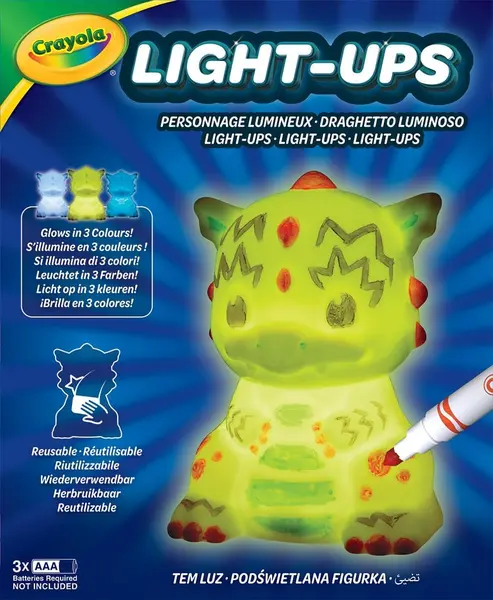 Figurină luminoasă pentru colorat Crayola Light-Ups - Asortiment