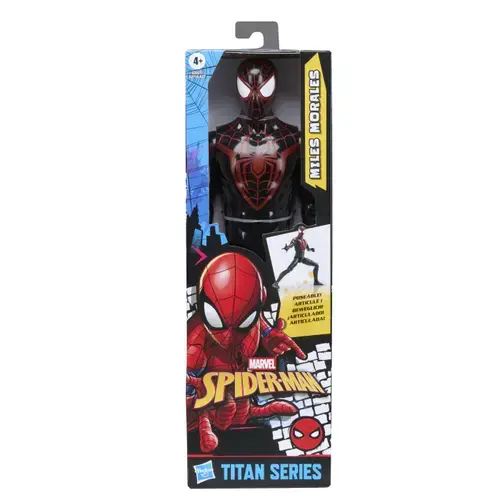 Figurina Marvel Spider Man Titan Series Miles Morales, 30 cm
