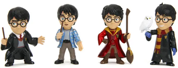 Figurină metalică Jada Toys - Harry Potter, Wave 1, 6.5 cm, sortiment