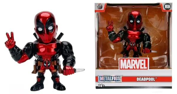 Figurină metalică Jada Toys Marvel - Deadpool, 10 cm