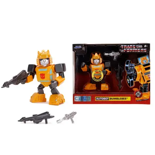 Figurina metalica Jada Toys Transformers Bumblebee, 10 cm