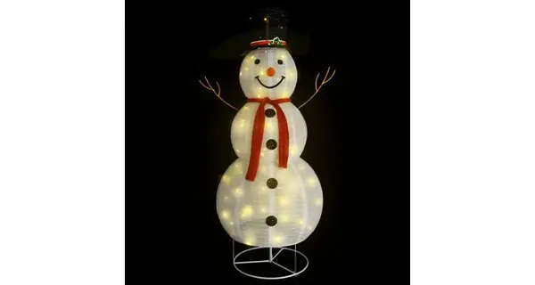 Figurina om de zapada decorativ Craciun LED tesatura lux 180 cm