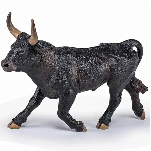 Figurina Papo - Animale de la ferma, Taur Camargue (Negru)