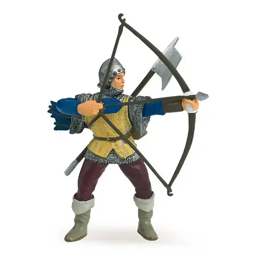 Figurina Papo - Personaje medievale, Arcas albastru