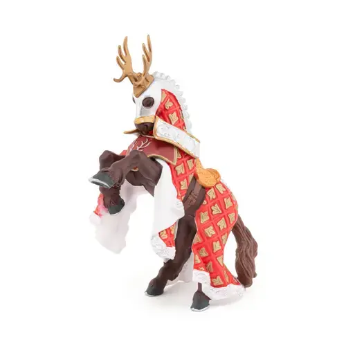 Figurina Papo - Personaje medievale, Calul cavalerului cerb