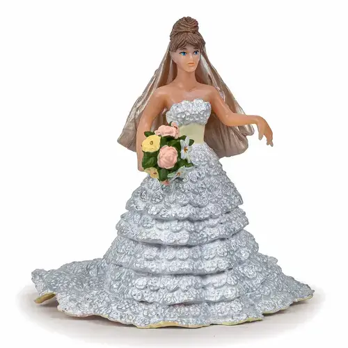 Figurina Papo - White lace bride (Alb)