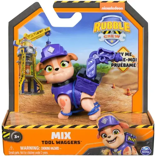 Figurina Paw Patrol Rubble and Crew, 5 cm