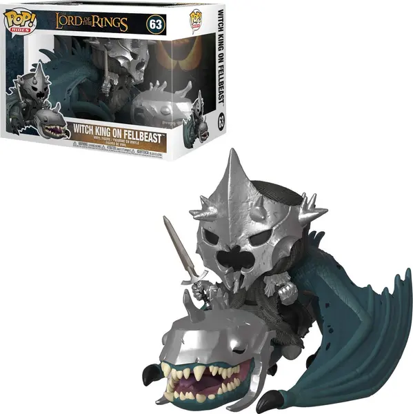 Figurina - Pop! Rides - Lord Of The Rings: Witch King On Fellbeast | Funko