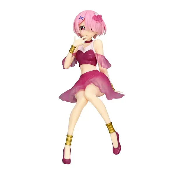 Figurina Re:Zero Starting Life in Another World Noodle Stopper PVC - Ram Twinkle Party Another Color Ver 14 cm