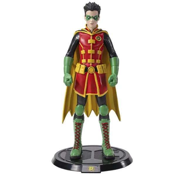 Figurina Robin articulata DEPOX , Boy Wonder, editie de colectie, 17 cm, stativ inclus