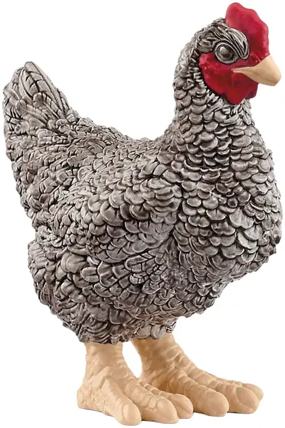 Figurină Schleich Farm World - Pui Plymouth Rock, 6 cm