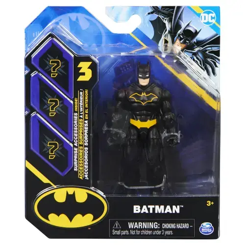 Figurina Spin Master, DC Comics, Batman cu 3 accesorii surpriza