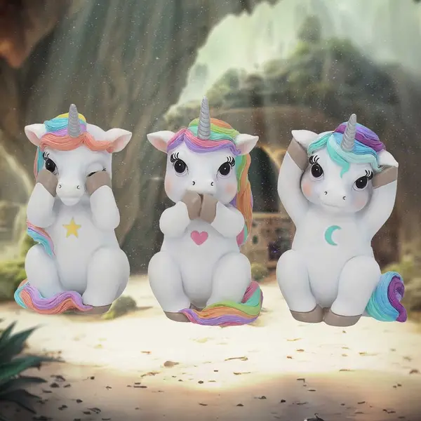 Figurina - Three Wise Cutiecorns - Hear No Evil | Nemesis Now