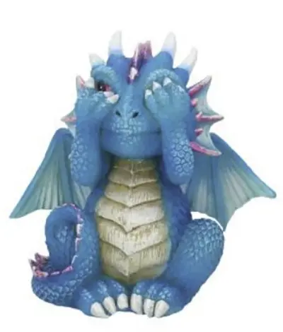 Figurina - Three Wise Dragonlings - See No Evil | Nemesis Now