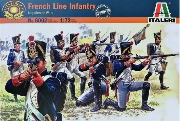 Figurine pentru hobby Italeri Militare: Soldați - Infanterie de linie franceză, Războaiele Napoleoniene, 50 de figurine