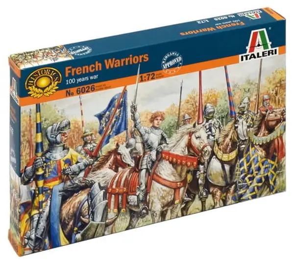 Figurine pentru hobby Italeri Militare: Soldați - Războiul de 100 de ani: soldați francezi, 28 de figurine