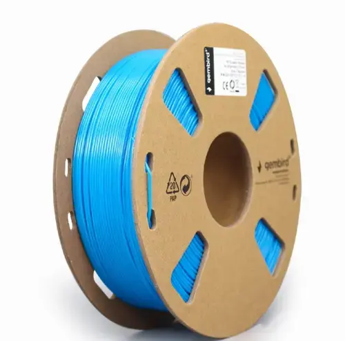 Filament Gembird 3D, PETG, 1.75mm, 1Kg (Albastru)