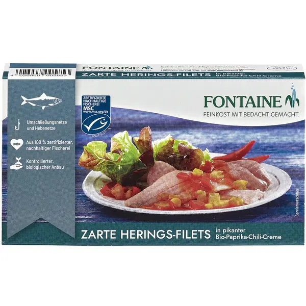 File de Hering in Sos de Ardei si Chili 200g
