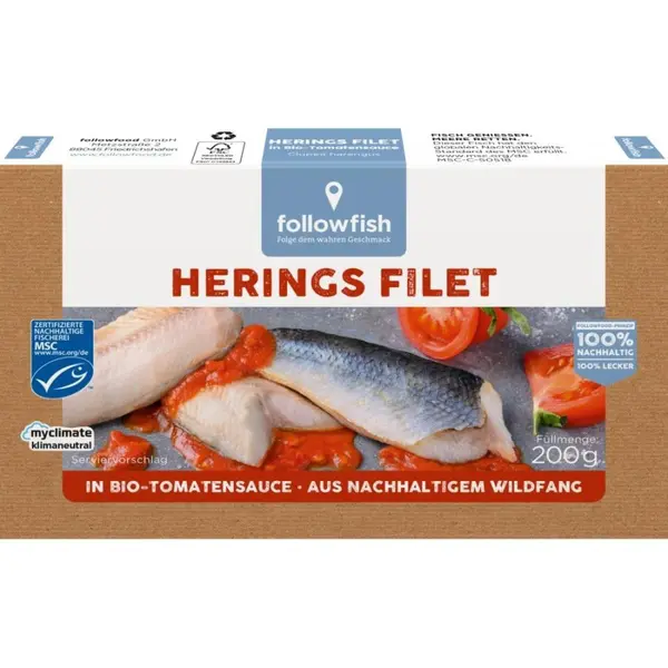 File de hering in sos te tomate - 200 g