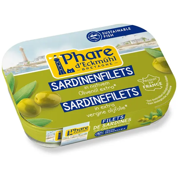 File de sardine in ulei bio de masline extravirgin - 100 g