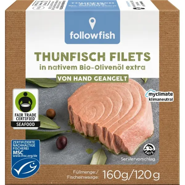 File de ton dungat in ulei de masline extravirgin bio - 160 g