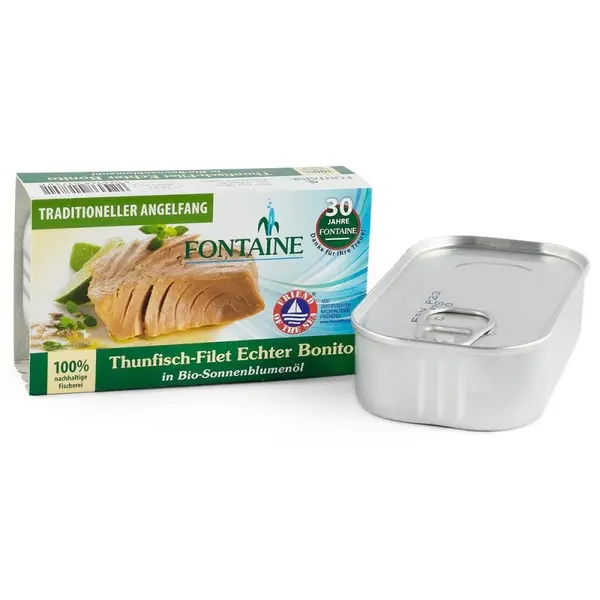 File de Ton in Ulei Bio de Floarea Soarelui, Fontaine, Bonito, 120 g