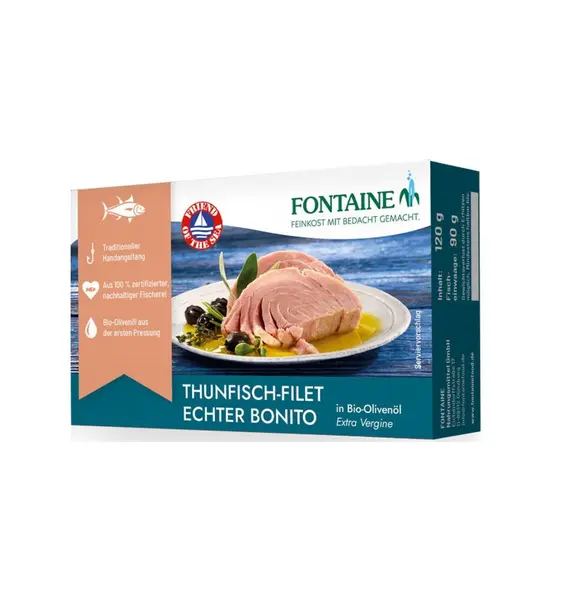 File de ton in ulei bio de masline extravirgin - 120 g