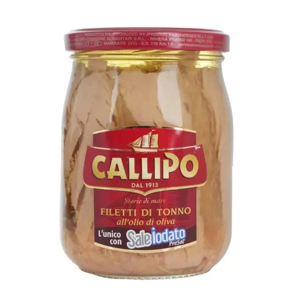 File de Ton in Ulei de Masline Callipo, 550 g