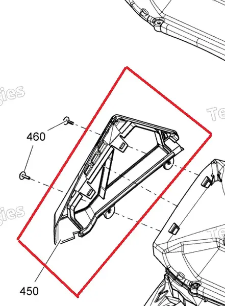Filtru aer dreapta Ski-Doo