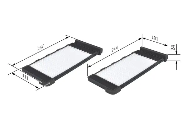 Filtru, aer habitaclu BOSCH 1 987 432 118