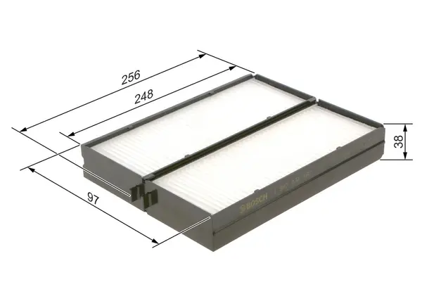 Filtru, aer habitaclu BOSCH 1 987 432 160