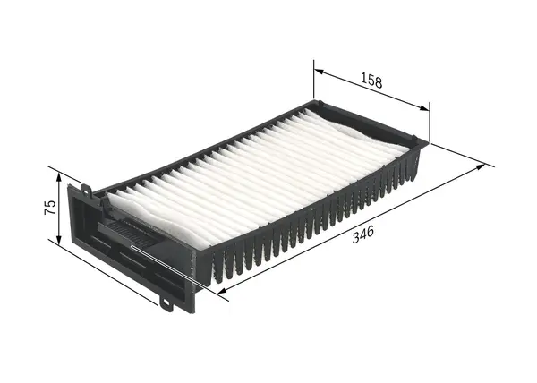 Filtru, aer habitaclu BOSCH 1 987 432 198