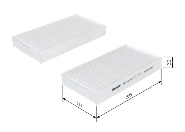 Filtru, aer habitaclu BOSCH 1 987 432 220