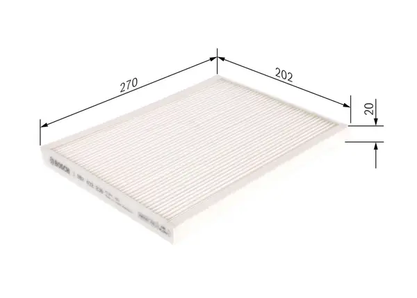 Filtru, aer habitaclu BOSCH 1 987 432 236