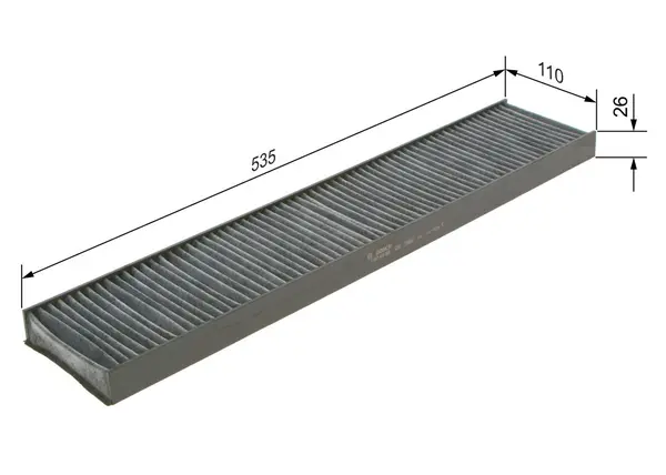 Filtru, aer habitaclu BOSCH 1 987 432 328