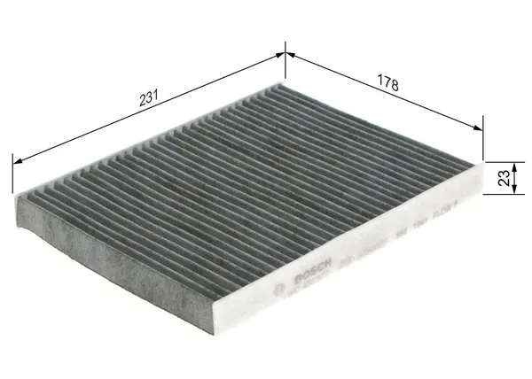 Filtru, aer habitaclu BOSCH 1 987 432 377