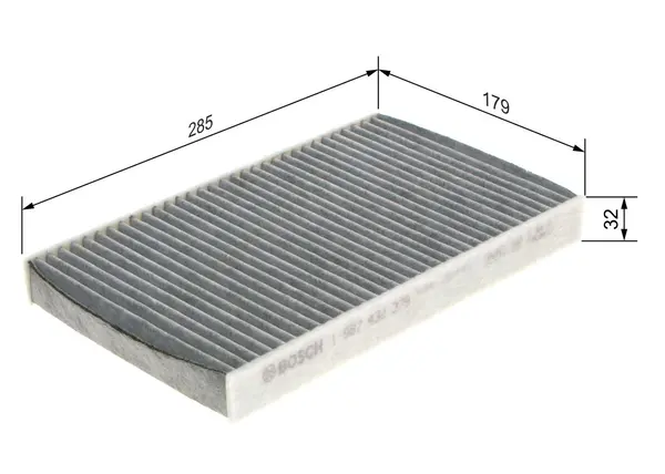 Filtru, aer habitaclu BOSCH 1 987 432 379