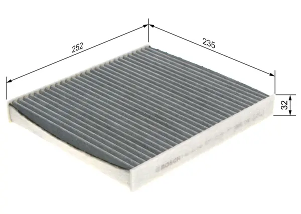 Filtru, aer habitaclu BOSCH 1 987 432 543