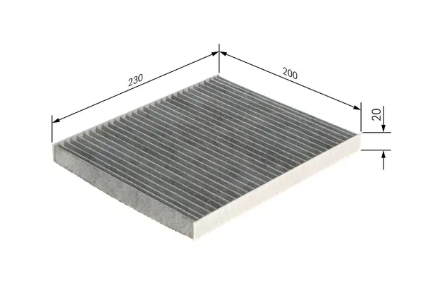Filtru, aer habitaclu BOSCH 1 987 435 558