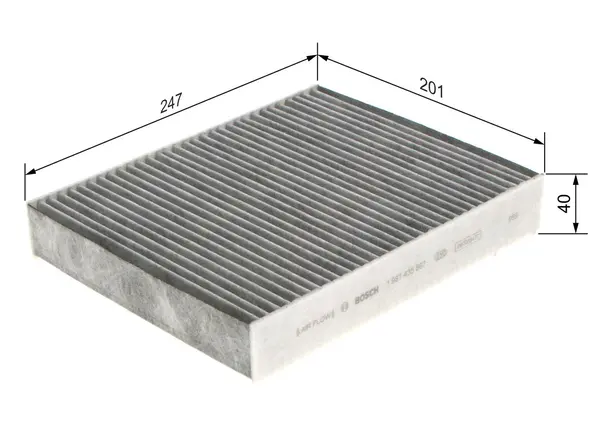 Filtru, aer habitaclu BOSCH 1 987 435 567